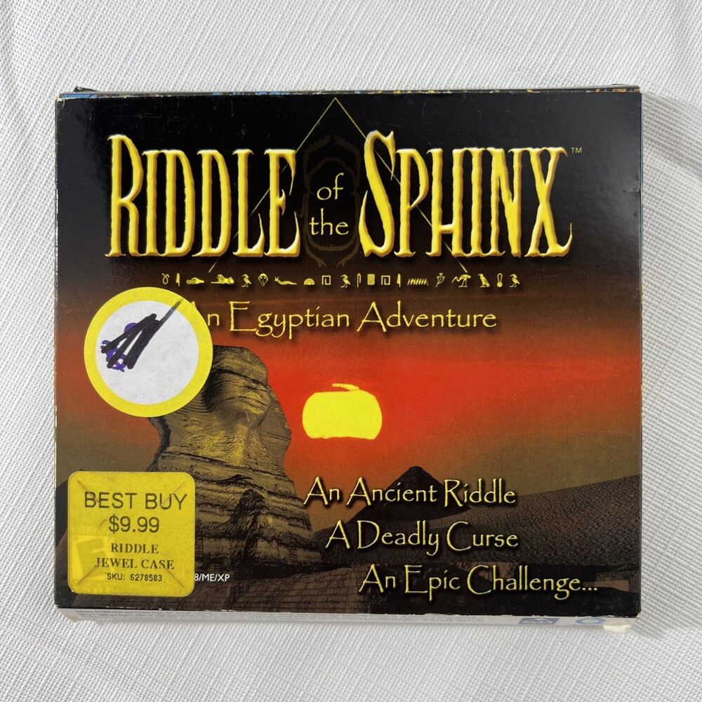 Riddle of the Sphinx - Video Game - Egyptian Adventure - PC or MAC